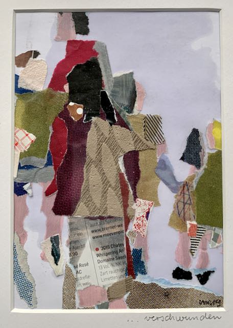 Collage "Verschwunden" von Iris Menges.